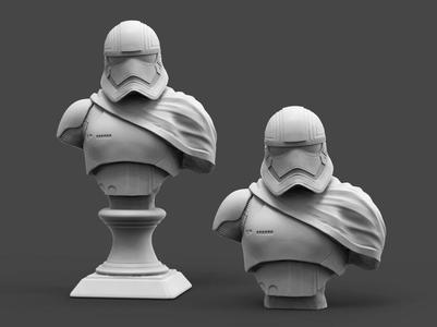 Captain P Bust Fan Art