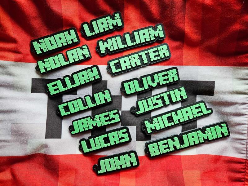 Minecraft Keychain for Requested Name