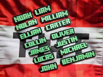 Minecraft Keychain for Requested Name