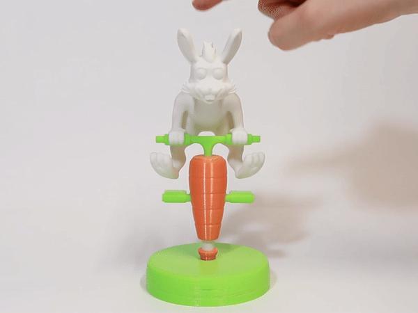 Easter Bunny Friends: Pogo Stick Bunny