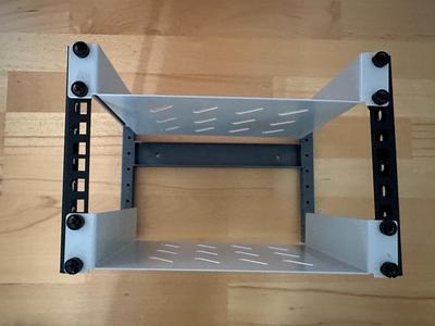 10" Inch Network Rack (3U+4U+5U), Standard Dimensions, almost full printable