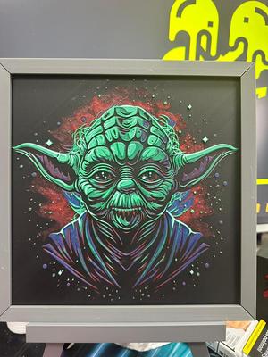Yoda-starwars-Hueforge-frame