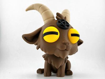 Cute Demon Goat Kawaii 3D sweet evil 666 NO AMS