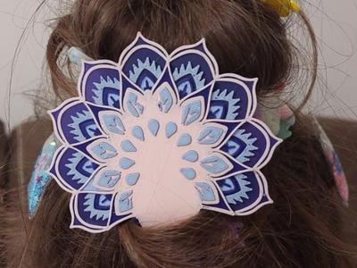 Peacock Hair Clip