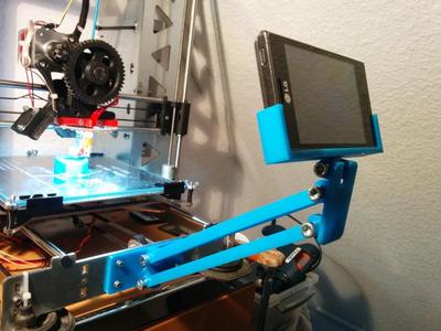 Heavy Duty (a.k.a. overkill) Phone mount for Prusa i3 P3steel