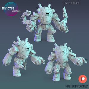 Plague Annihilator Mech Set / Skeleton Soldier / Exoskelet Warrior / Space War Construct / Steampunk Battle Robot / Invasion Army / Cyberpunk Droid / Sci-Fi Encounter