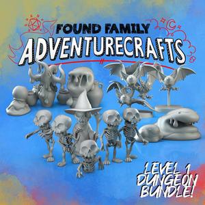 Level 1 Dungeon BUNDLE! Skeletons, Slimes and Eyebats!