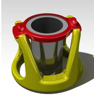 Tea strainer holder.   