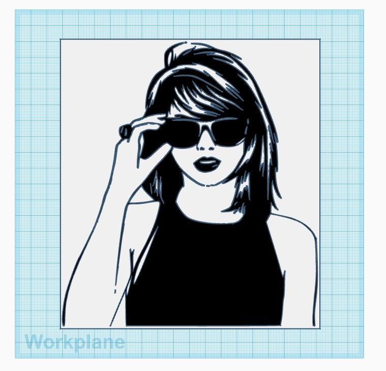 Taylor Swift Silhouette Decor