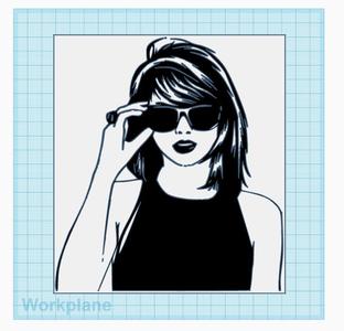 Taylor Swift Silhouette Decor