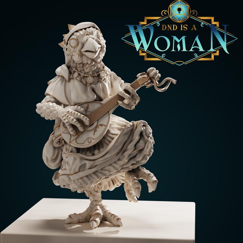 Kenku Bard - Assow - 28/32mm and 75mm
