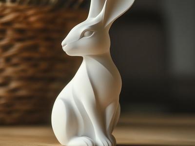 Easter Bunny Figurine – Cute Holiday Decor