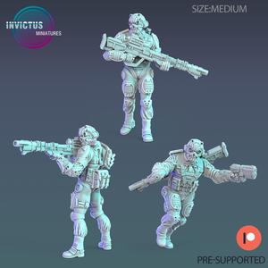 Night Vision Infantry Set / Space Soldier / Cyberpunk Warrior / Invasion Army / Trooper Attack / Sci-Fi Encounter