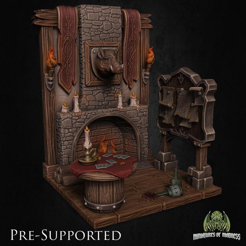 Tavern Scenery [PRE-SUPPORTED] Diorama