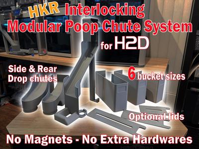 HKR MODULAR H2D POOP CHUTE  - NO HARDWARE REQUIRED
