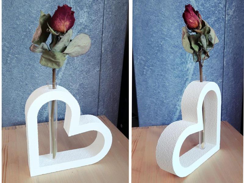 Vase Heart Test Tube Valentine's Day