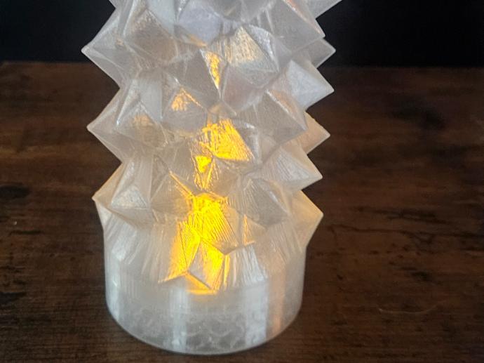 Tea light spiral