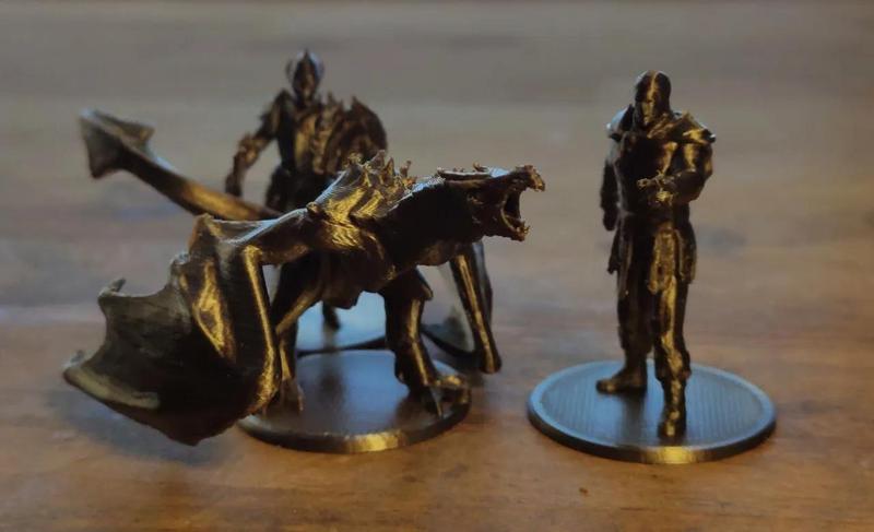 Skyrim miniatures and coins   