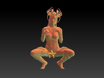 SEXY WARRIORS - Saril - EROTIC MINIATURE 75 MM SCALE