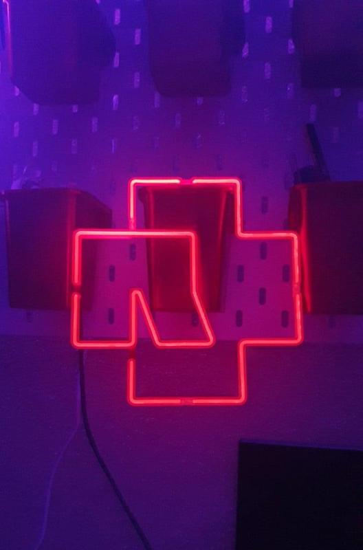 Rammstein neon (EL wire) sign
