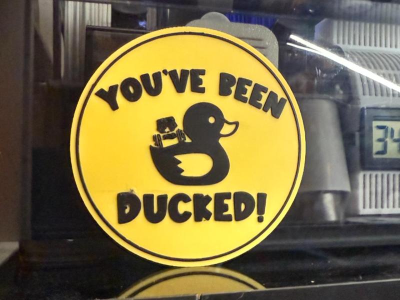 YOU'VE BEEN DUCKED!