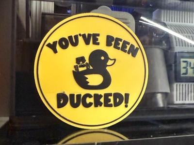 YOU'VE BEEN DUCKED!