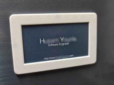 Magnetic Business Card Frame