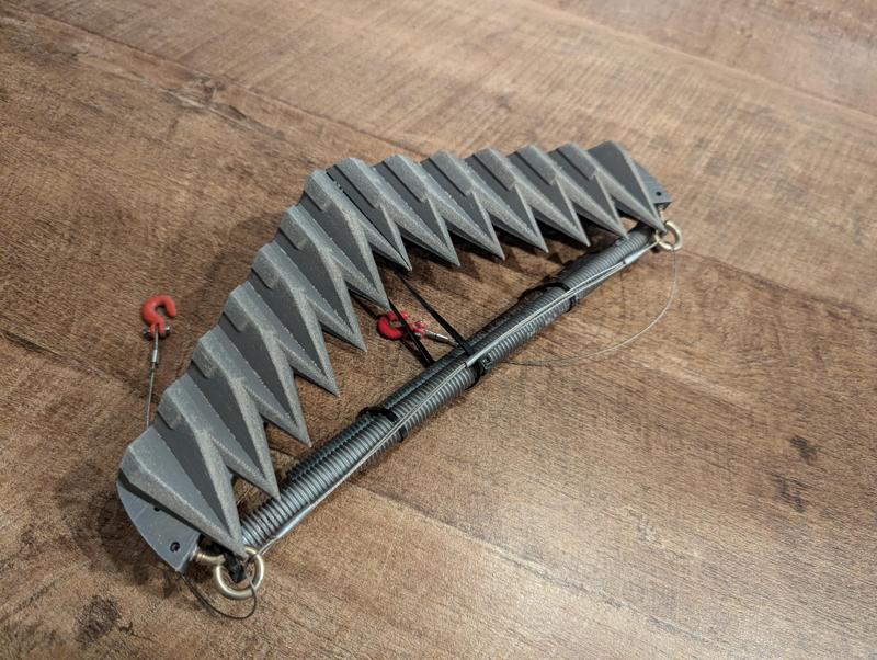 Sand, field or drag harrow for behind model RC car