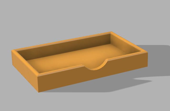 Post it note tray 5in x 3in