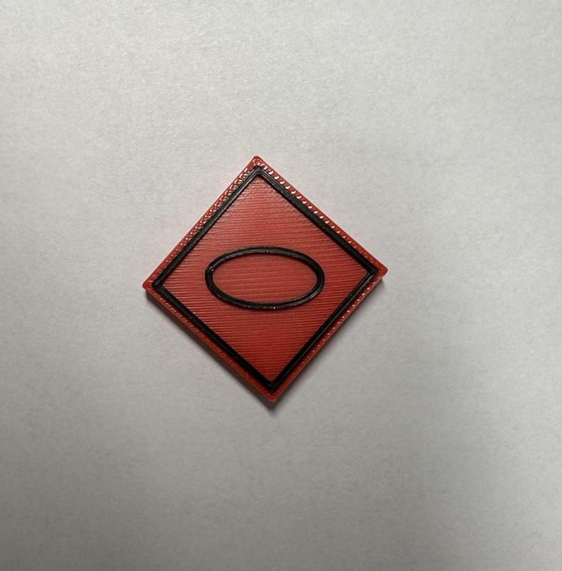 Militärisches Symbol Panzer Rot (ohne Einheitsgröße)
