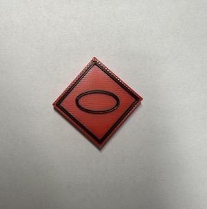 Militärisches Symbol Panzer Rot (ohne Einheitsgröße)