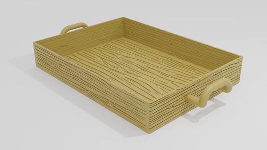Wooden tray (home decoration)