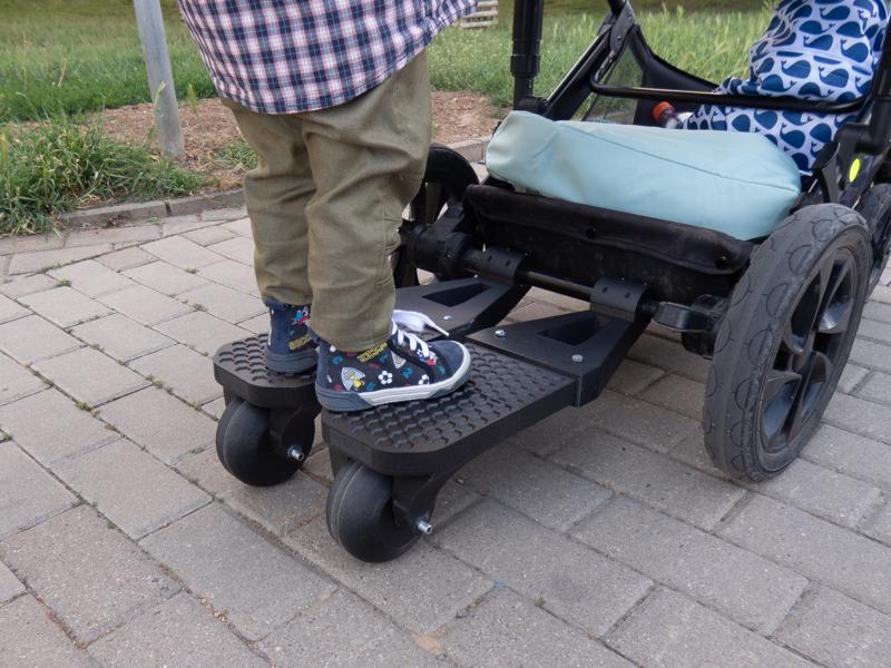 Stroller skate upgrade for kinderkraft stroller (not optimal)