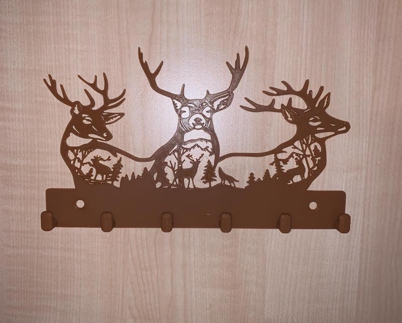 Schlüsselbrett Hirsche Deer Key Holder