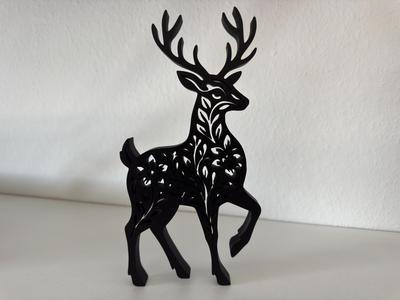 Floral Stag Display Stand