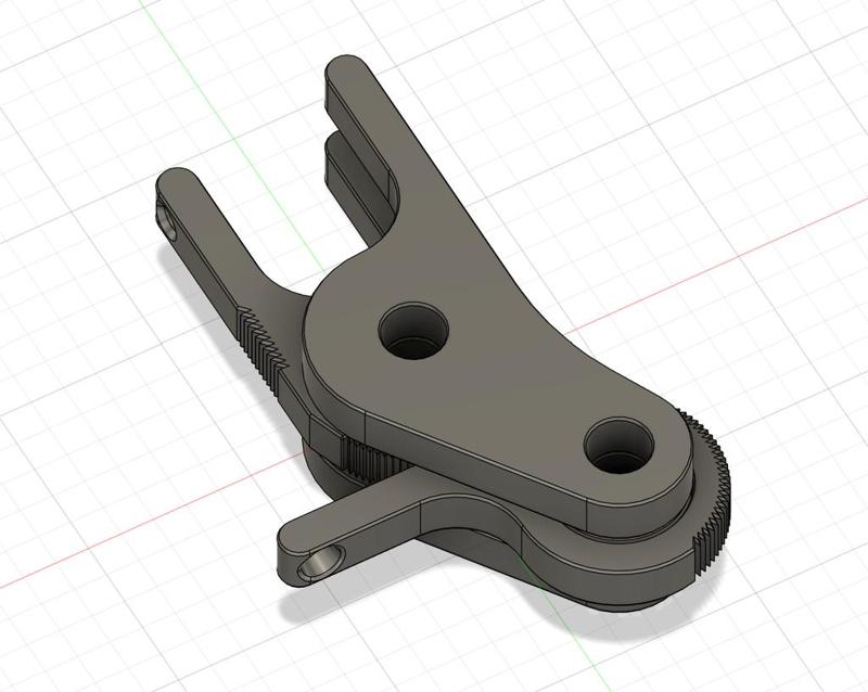 Clamping hand with rubber loop