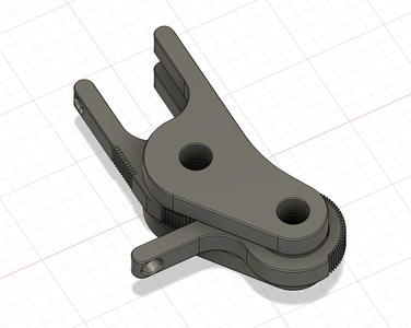 Clamping hand with rubber loop