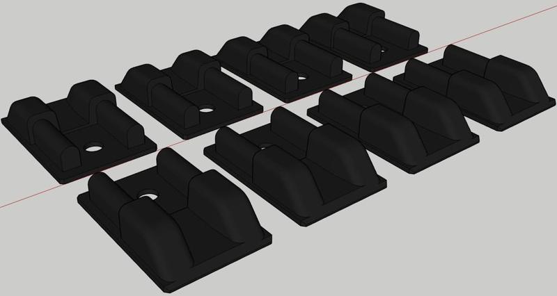 Subaru Wagon Roof Rail Endcaps DL 4WD EA