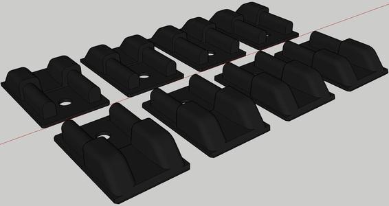 Subaru Wagon Roof Rail Endcaps DL 4WD EA