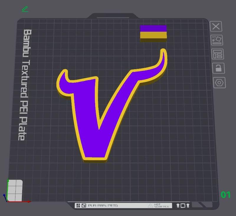 Minnesota Vikings V logo