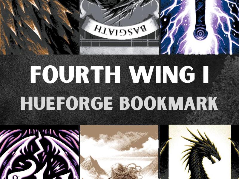 Fourth Wing Bookmarks - Andarna, Tairn, and Violet