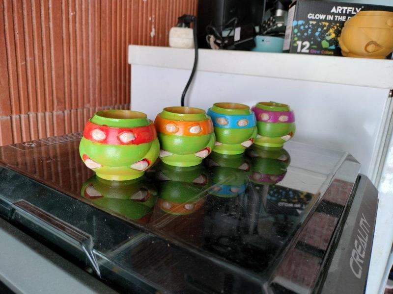 { TMNT } - Napkin RIng - Rond de table / Serviette