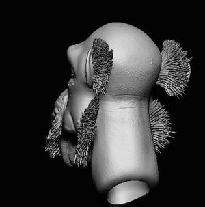 Yak Face Head Sculpt - Star Wars Action Figure - 3D Print File STL