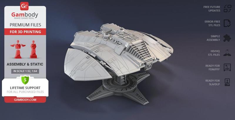 Cylon Raider TOS 3D Printing Model | Assembly