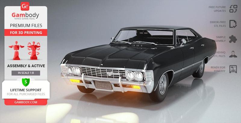 Chevrolet Impala 1967 3D Printing Model | Assembly + Action