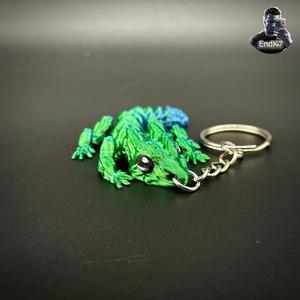Little Grass Dragon Keychain - Articulated 