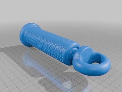 Single arm gym cable grip handle w/20degree 