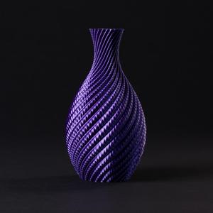 Elegant Spiral Vase with Deep Ribbed Pattern (vase mode)