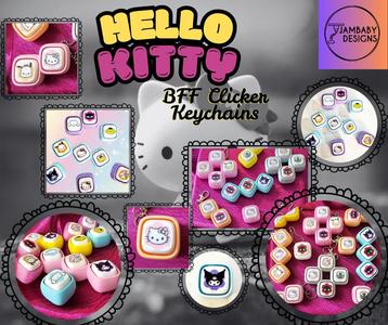 Hello Kitty Best Friends Clicker Keychain Sets