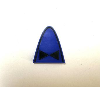 Militärisches Symbol Drehflügler Blau